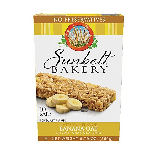 Sunbelt Bakery Banana Oat Chewy Granola Bars, 8 Boxes