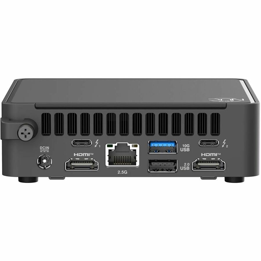 Image of Asus NUC 15 Pro RNUC15CRKC7089CU Desktop Computer - Mini PC - Intel Core 7 240H - 32 GB DDR5 SDRAM - 1 TB PCI Express NVMe 4.0 SSD - Black - Windows 11 Pro - Wi-Fi 7 (IEEE 802.11be)