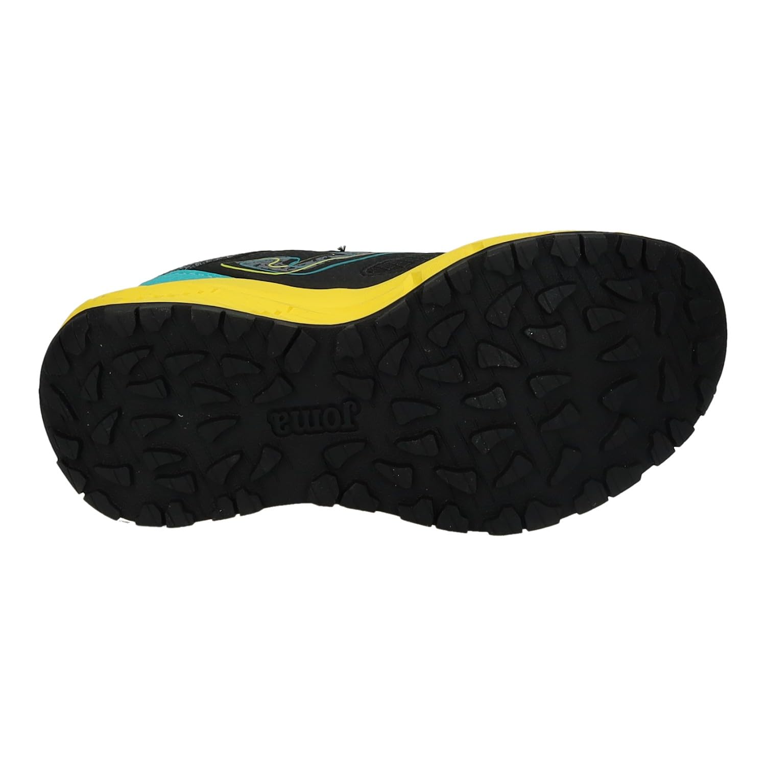Joma JTUNS2501V Zapatillas Trail niño Tundra Cierre Adhesivo Cordones elásticos Negro Amarillo