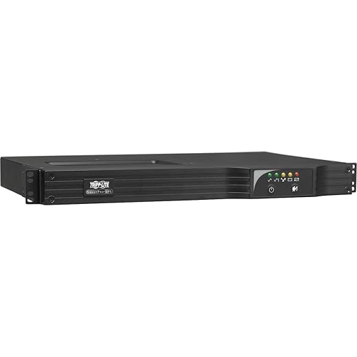 Tripp Lite SMART500RT1U UPS Smart 500VA 300W Rackmount AVR 120V USB DB9 SNMP 1URM - UPS ( rack-mountable ) - AC 120 V - 300 Watt - 500 VA - output connectors: 7 - 1U - black