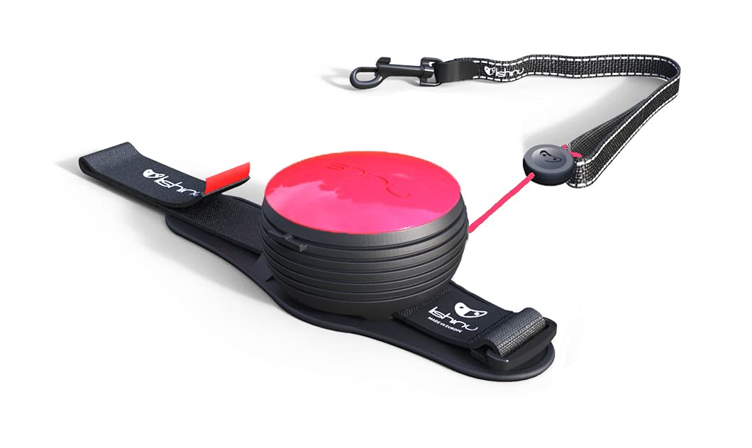 3 correas para perros con sistema Full-Stop Neon Pink XS – 2 – 4 kg