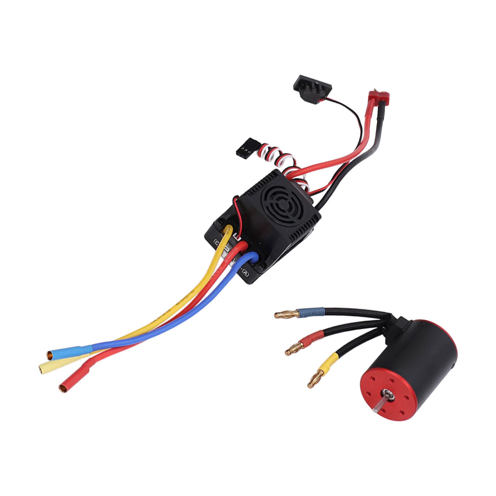 RC 3650 2300KV Motor sin escobillas 80A ESC Combo impermeable con soporte de enchufe Banana de 4mm para coche de Control remoto 1/8 1/10