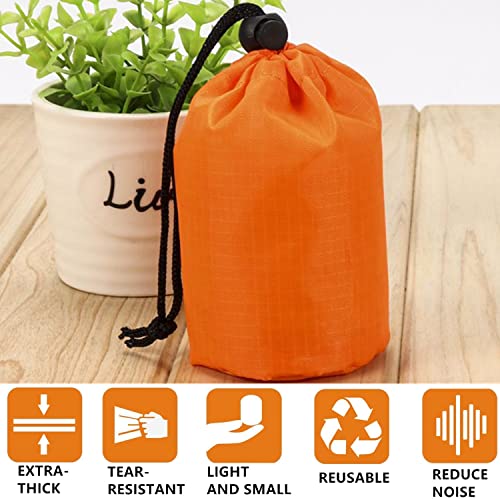 Goldhik 2 Pack Emergency Sleeping Bag, Portable Survival Thermal Bivy Sack, Waterproof Lightweight Survival Shelter Blanket, Mylar Emergency Blanket For Outdoor Camping Hiking Adventure #TOP3