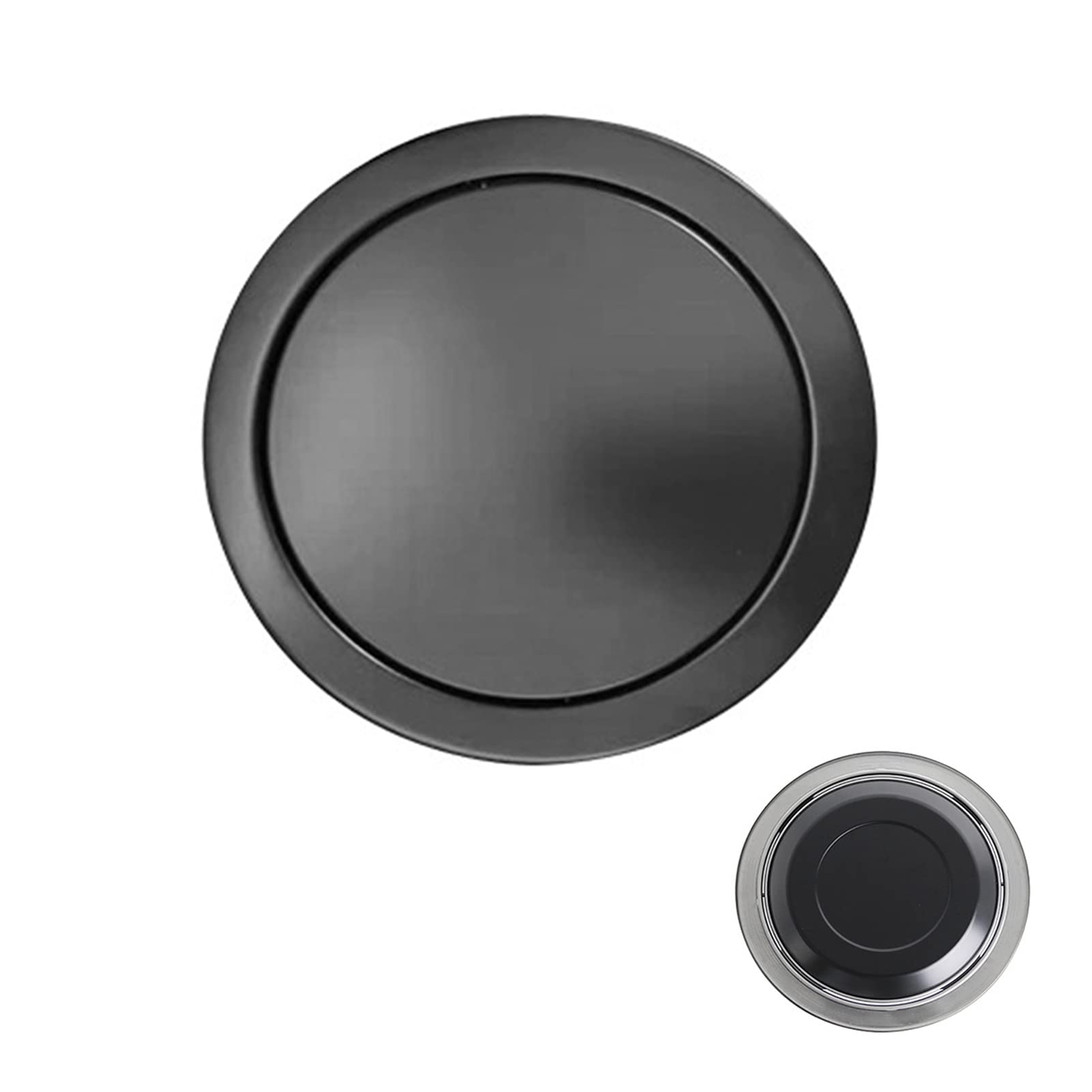 Swing Flap Cover, Trash Can Balance Flap Cover Embedded Countertop Built-in Garbage Rotating Top Lid