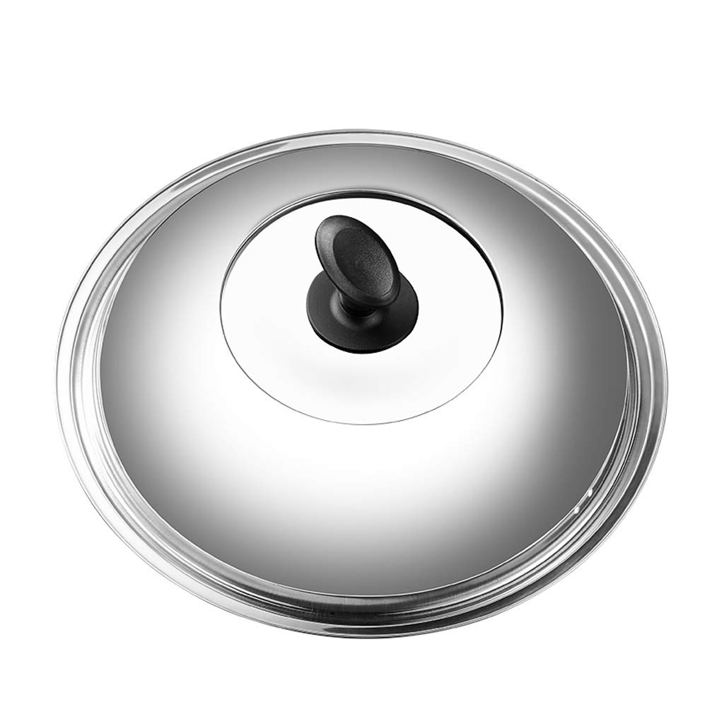 Couvercle,Couvercles de Casserole Couvercle de Casserole en Acier Inoxydable Couvercle de Wok en Verre trempé couvercles de Casserole de Remplacement de Grande Taille