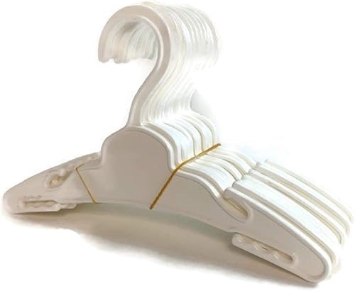 Miniatura 2 de 12 perchas de plástico blanco para muñecas (1 docena) para ropa de muñeca de 18 pulgadas