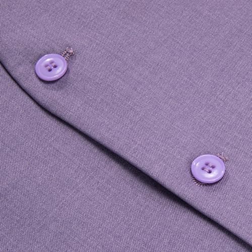 Image of Hi-Tie Men's Formal Suit Vest Solid Fit Vest for Men 3 Pockets V Neck Waistcoat Business Wedding Casual