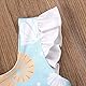 Carolilly Einteiler Badeanzug Mädchen Bademode Mädchen Schwimmanzug Mädchen Badeanzug Kinder Schwimmanzug Kinder Bikini Mädchen (Blau I, 0-6 Monate)