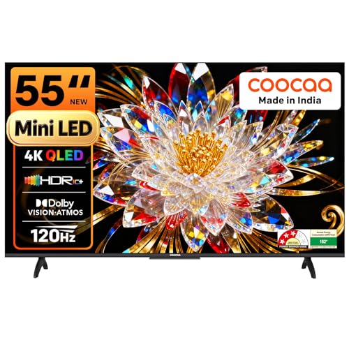 coocaa 138 cm (55 inches) 4K Ultra HD Smart Mini LED QLED Google ...
