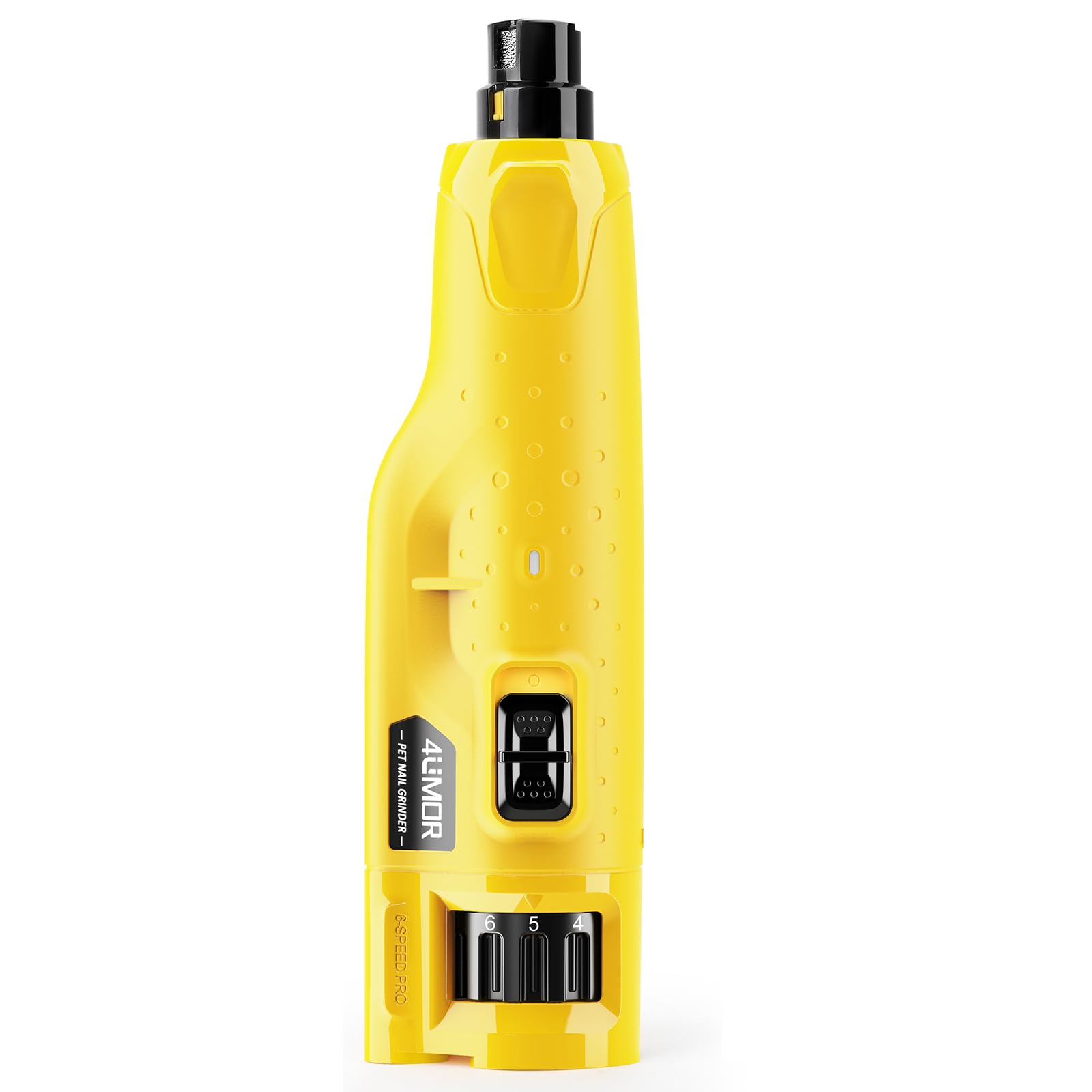 4UMOR Lima Uñas Perro Electrico 600 mAh Recargable Silencioso 45 dB Cortador Uñas Perro 6 Velocidades 2 LED Molinillo de Uñas para Mascotas con 3 Puertos Carga USB