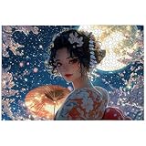 Puzzle 6000 Teile, Japan Puzzle 6000 Teile Erwachsene, Mond Holzpuzzle Erwachsene für Heimunterhaltung, EIN Herausforderndes Rätsel, Puzzlespiele für Die Ganze Familie, Zimmer Deko, Geschenke, -7613