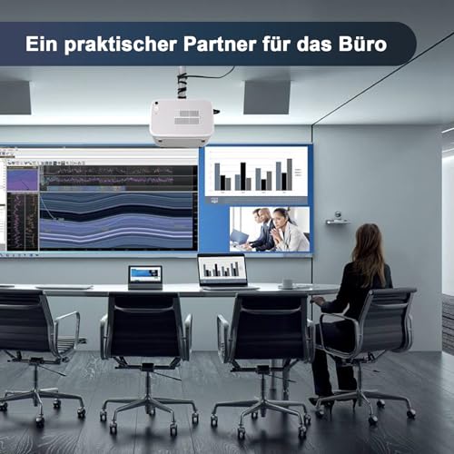 【Elektrische focus/trapeziumcorrectie】 Hipppus Mini Smart Beamer 4K Android projector Full HD 1080P thuisbioscoop WiFi 6 Bluetooth video minibeamer mobiele telefoon compatibel met smartphone/Fire - Image 8