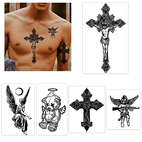 INKARTLINK 5 Sheets Temporary Tattoo, Semi-Permanent Tattoo,Lasts 1-2 Weeks,Dedicated to