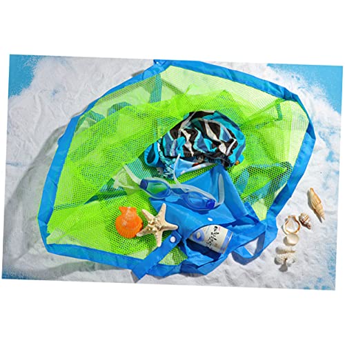 UPKOCH Beach Mesh Tote Bag for Sand and Shells Design with Heavy Duty Handles for Family Beach Pool Boat Activities3