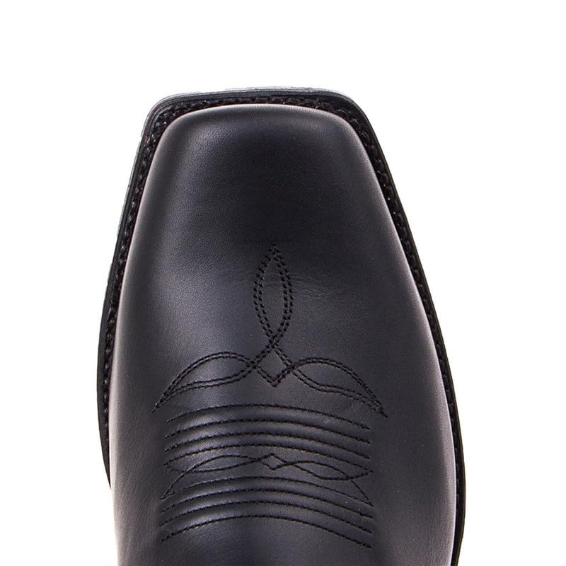 Men's Vintage Boots Square Toe Chunky Block Heel Mid Calf Country Boots Men Work Boots Western Hunting boots4