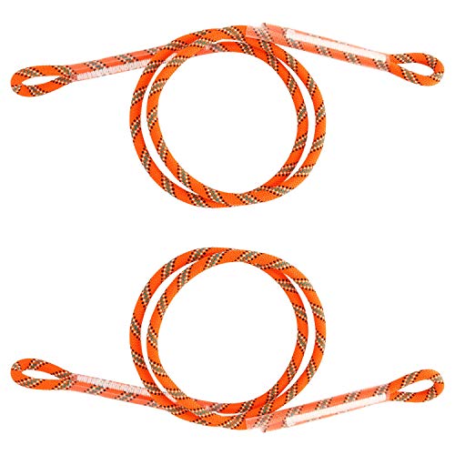 HYDDNice 4PCS 8mm (5/16") Eye-to-Eye Rock Climbing Rope 30inch/45inch Length (30)