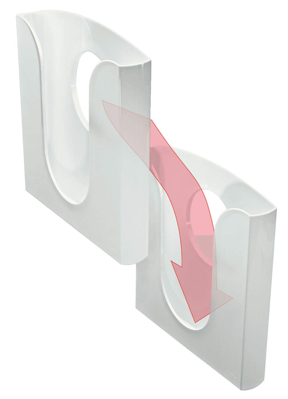 Leitz Presenter Literature Tray Portrait A4 Clear Ref 54010002