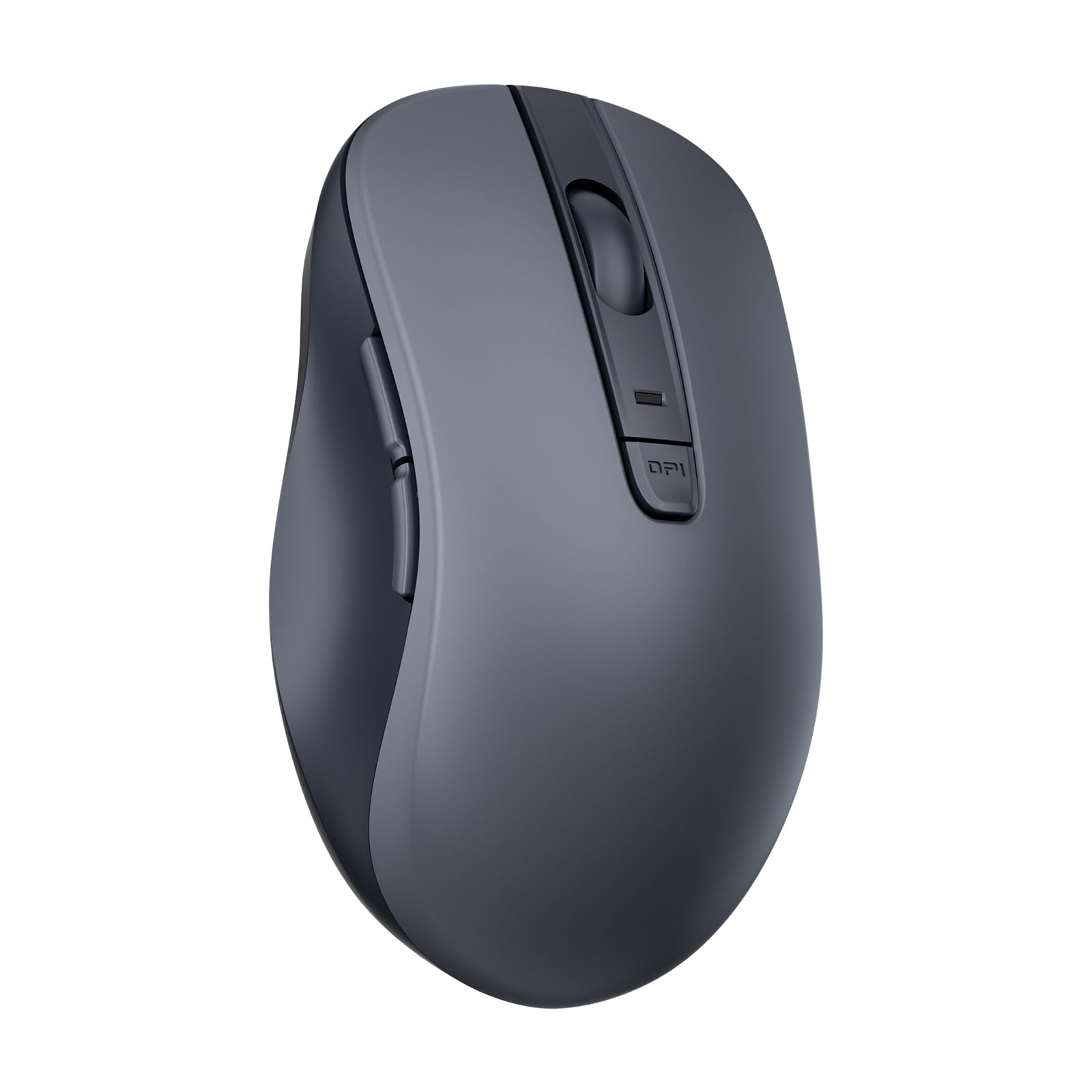 Lenovo Maus kabellos WL300, Wireless Bluetooth Mouse mit leise Klicks, Wireless Computer Mouse,3 Einstellbare DPI für Office Home,Tragbare Maus für Rechtshänder,Kompatibel mit PC,Mac,Laptop,Grau
