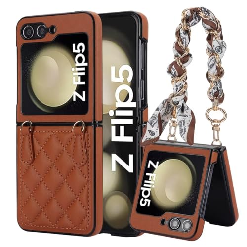 Coque Samsung Z Flip 6 en cuir premium style sac à main chic pour femme