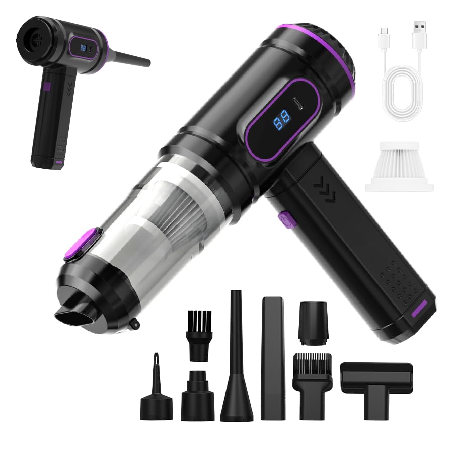 Mini Handheld Car Vacuum Cleaner, 15000PA, 2-in-1