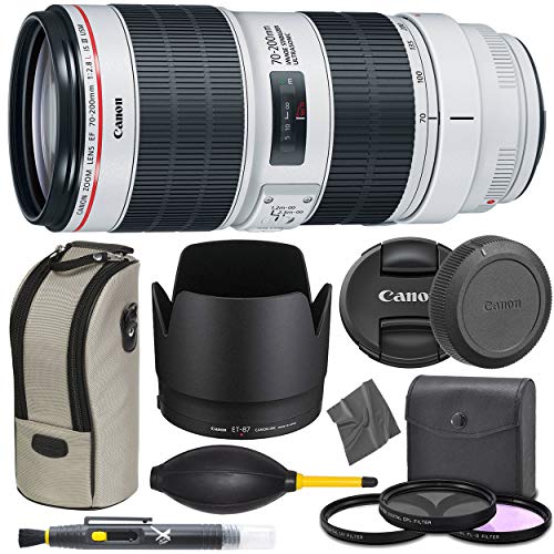 Canon EF 70-200mm f/2.8L is III USM Lens (3044C002) + Pro Starter Bundle Kit - International Version