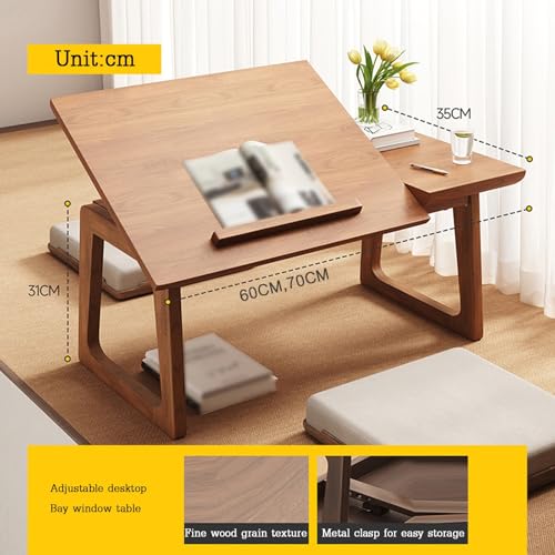 Table à thé tatami pliable pour meubler un studio sans encombrer le sol