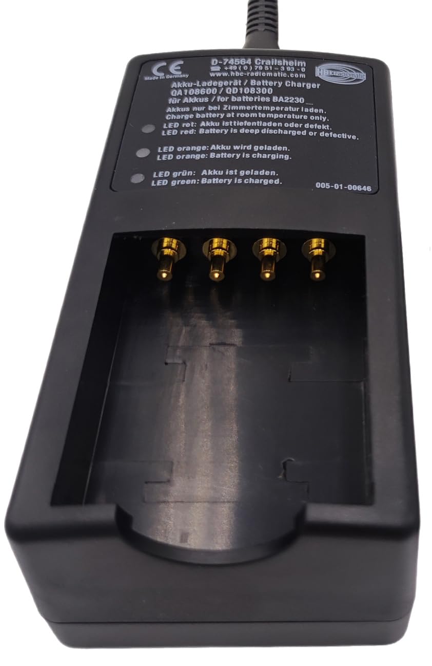 D-74564 ładowarka 120 V do akumulatora 3,6 V 2100 mAh BA223030 BA223000 HBC do pilota zdalnego sterowania HBC, AC 100 V ~ 240 V QA108600