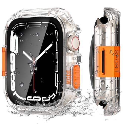 YIJDACASE Rugged Waterproof Case for 44mm Apple Watch SE 3/2/1 Series 4/5/6