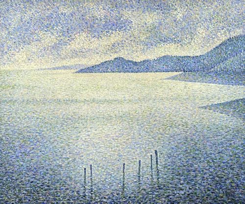 Affiche impression d'art scène côtière Théo Van Rysselberghe tableau sur toile
