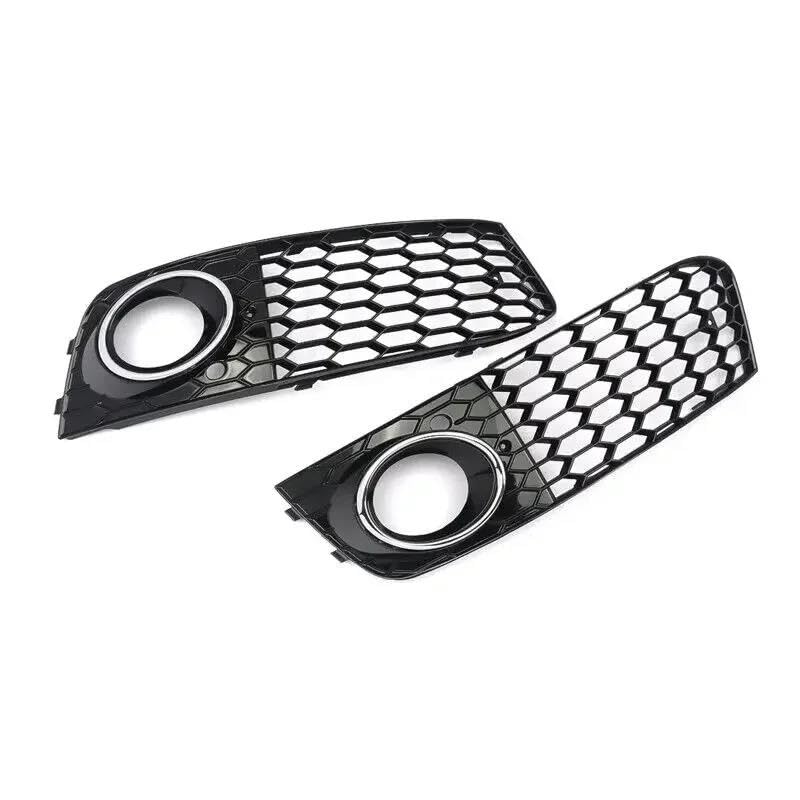Grille de protection nid d'abeille pour phare antibrouillard avant A4 B8 finition haut de gamme
