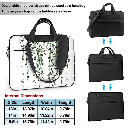 Sacoche ordinateur imperméable 14 pouces anti-choc noire