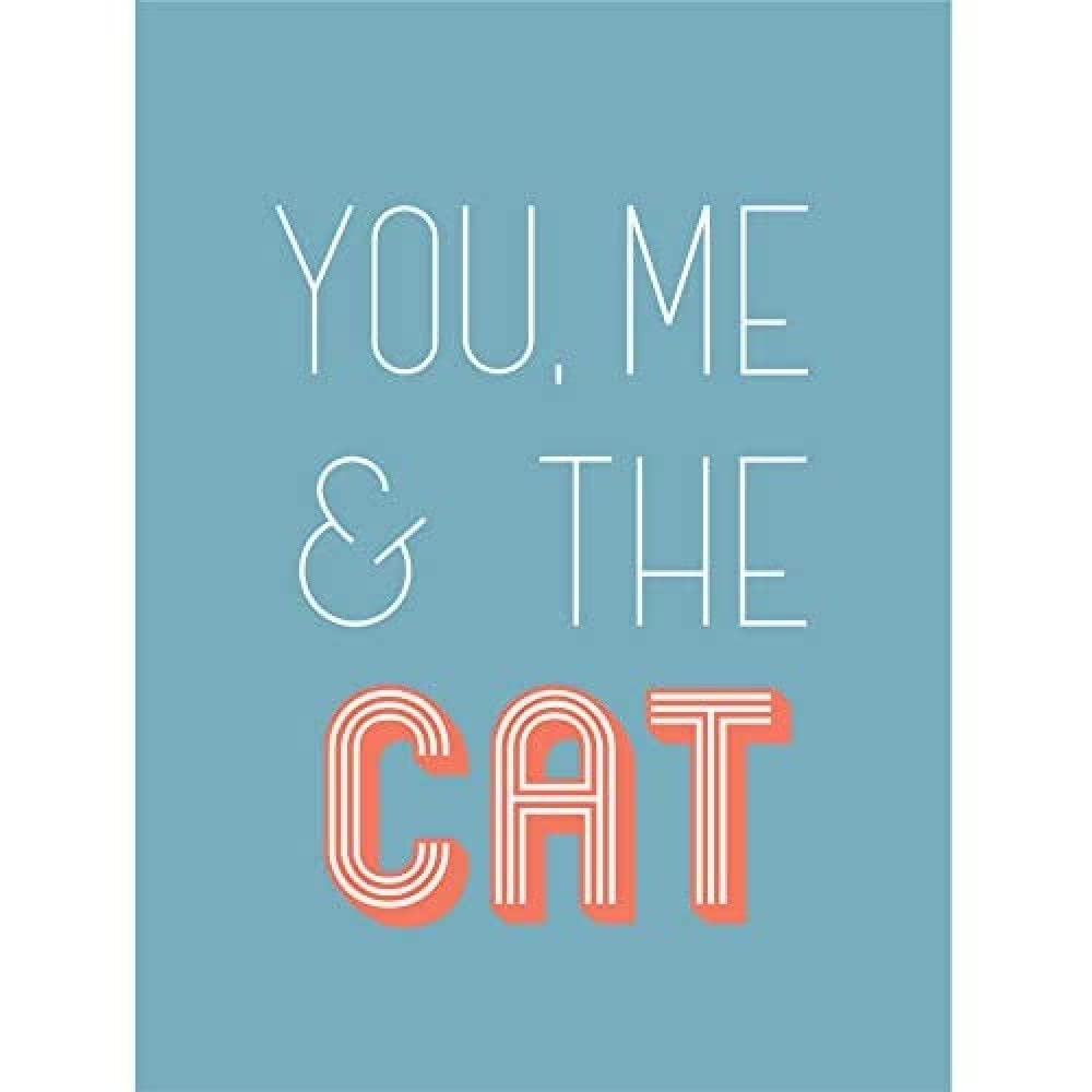 Wee Blue Coo You Me The Cat Wall Art Print