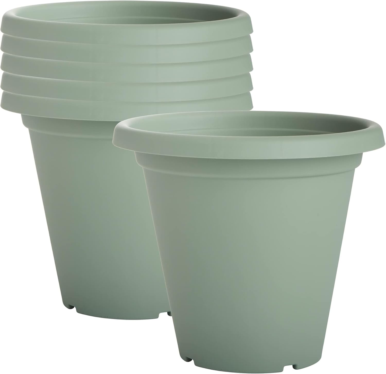 Clever Pots Plastic Plant Pot, 6x19cm Outdoor or Indoor Plant Pot with Drainage Holes, Lightweight and Weather Resistant Planter for Flowers and Plants, Ideal for Garden, Decking & Patios, Orchid
