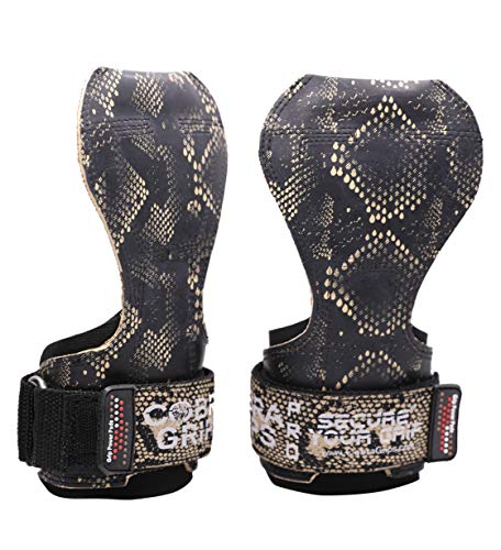 Image of Cobra Grips Weight Lifting Gloves with Adjustable Neoprene Padded Wrist Wraps - Heavy Duty Alternative to Power Lifting Hooks for Deadlifts