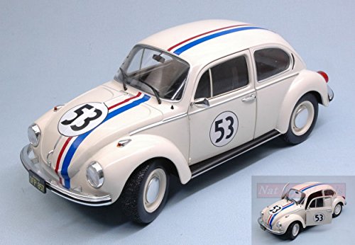 Peso/Weight: 1.2 MODELLINO IN SCALA COMPATIBILE CON VW BEETLE HERBIE UN MAGGIOLINO TUTTO MATTO 1:18 SOLIDO SL1800505\