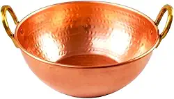 Tacho De Cobre Puro Com Alças Liga De Bronze 12 Litros Doces