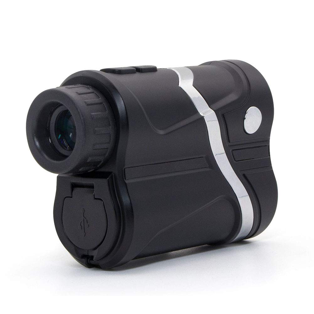 AIZYR Chercheur De Gamme De Golf, 600 Mètres Télescope Télémétrique Laser - Quatre en Un, Vitesse/Ranging/Hauteur/Angle (Erreur 0,5 Mètre), Noir