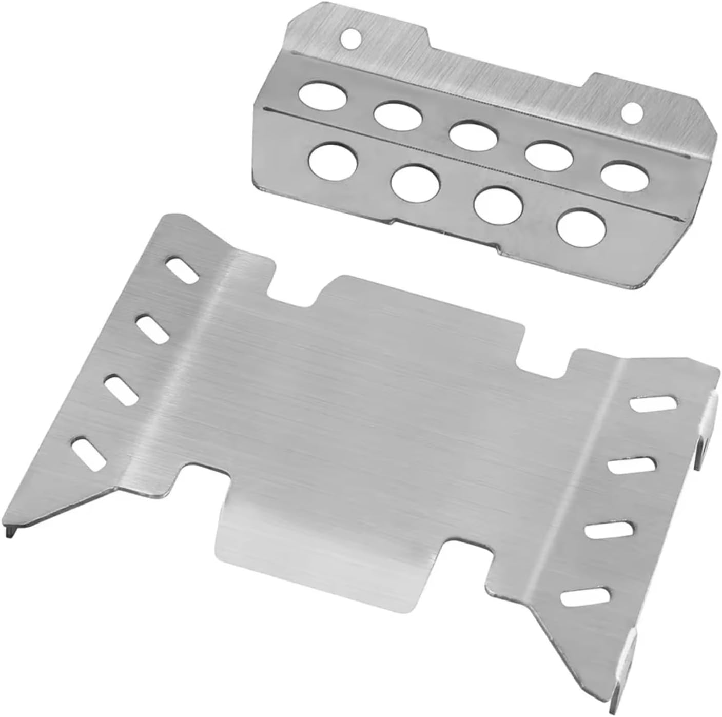 RCフレームパーツ For RGT EX86020 86020 LC71 1/10 ステンレススチール製フロントおよびリアシャーシプ