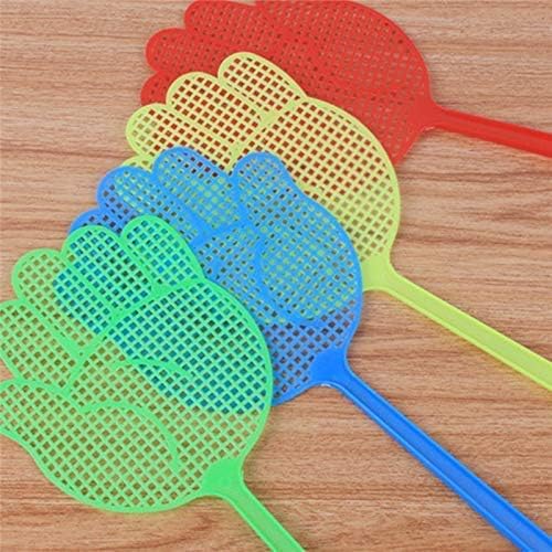 Hand Shape Fly Swatter Home Cockroch, Small Insect Killer Manual Multicolor Pack-4