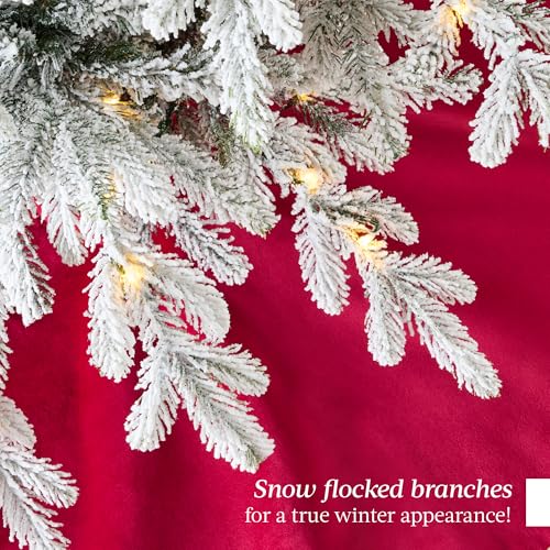 Best Choice Products SKY6682 Lighted Aspen Christmas Tree, 6Ft Flocked Artifical Noble Fir thumb #4