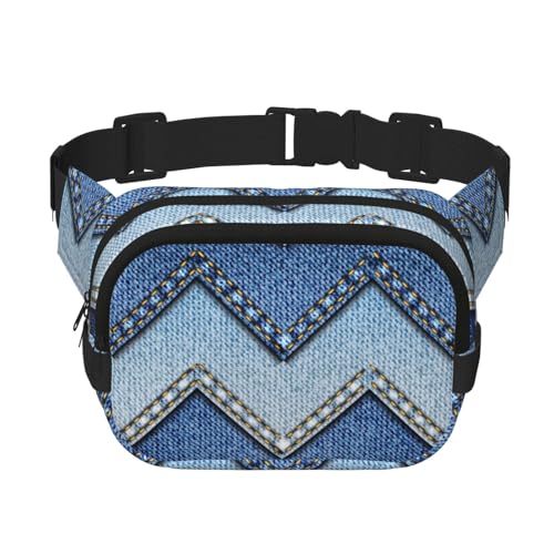 Imprimé denim bleu dégradé en toile de coton haut de gamme pour créateurs