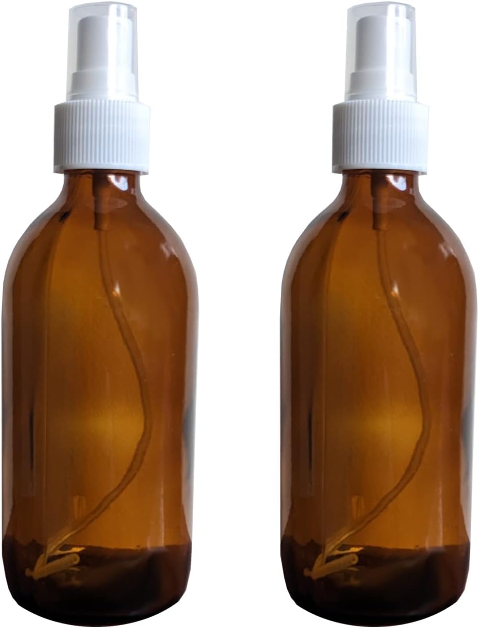 GIFTBASH Refillable Amber Colored Glass Spray Bottles, 200ml Each | Mist Spray Bottles | Aromatic Water Blend | Spray Bottle | Hand Sanitizers Bottle | Face Sprays | Travel Friendly, Pack Of (4)