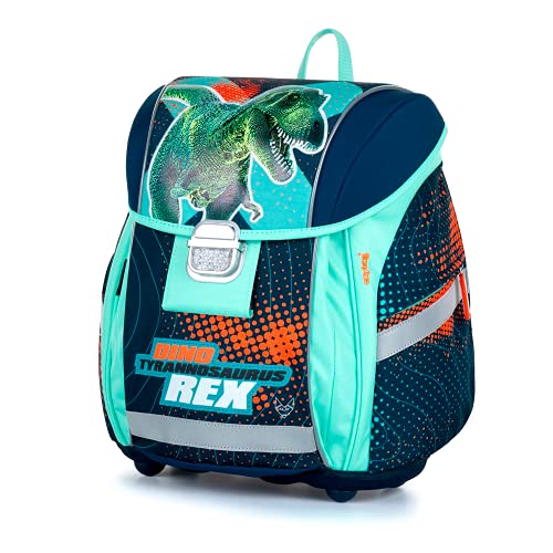 Dinosaurier Dino T-Rex 10 Teile Set Schulranzen Ranzen Tasche Tornister Schultüte 85 cm Federmappe mit Sticker-von… – Bild 5