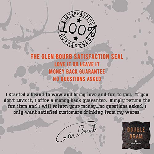 Premium Crystal 11 Oz. Whisky Glasses Set Of 2 | Fun "Get A Grip" Design Makes Prime Men's Corporate Gift Idea For Christmas Holiday | For Whiskey, Tequila, Vodka, Rum | Dishwasher Safe - Double Dram #TOP6