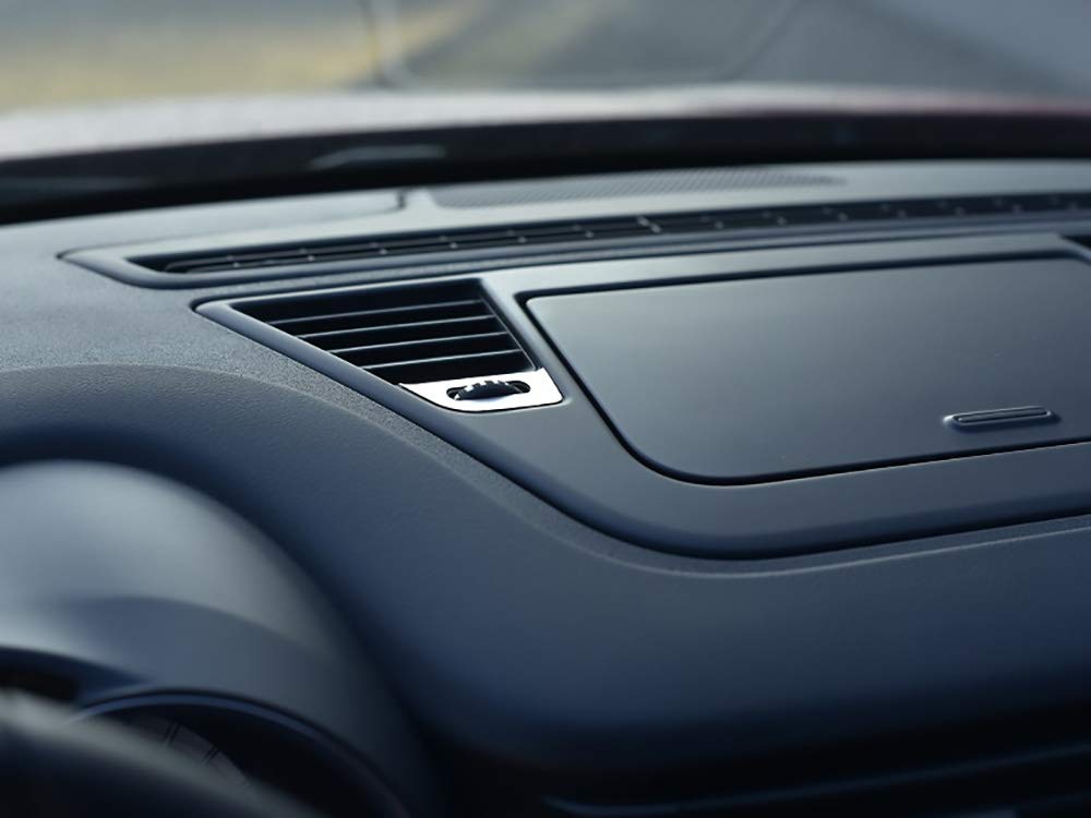 Copertura In Acciaio per Alfa_Romeo GIULIETTA - 2 Pezzi interruttori di aerazione Targa Cornice Inox Metallo Spazzolato Interni Fatto Su Misura Decorazioni Tuning Accessori