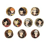 テンヨー(Tenyo) 金バッジ ハイキュー!! Vol.1 1個 【単品販売】 TKB-A03 合金メッキ仕上げ 缶バッジ 直径約5.5cm