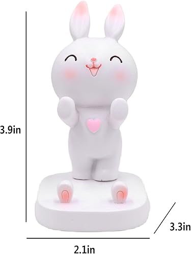 Miniatura 18 de Lindo conejo teléfono móvil soporte animal Smartphone escritorio soporte para todos los teléfonos móviles Bunny teléfono soporte escritorio