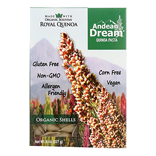Andean Dream Organic Quinoa Pasta, Shells, 8 Ounce (893470001369)