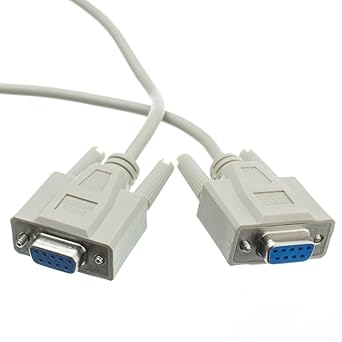 Cable Central LLC Null Modem Cable, DB9 Female, UL Rated, 8 Conductor, 10 Feet