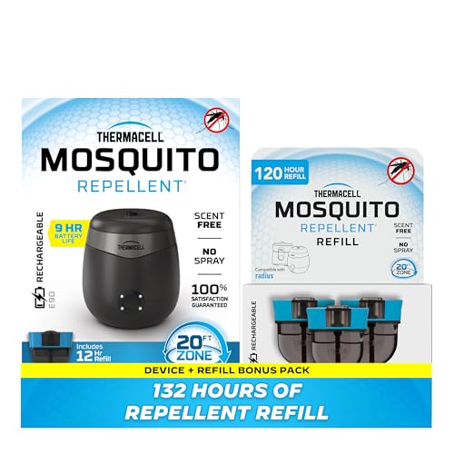 Image of Thermacell E-Series Rechargeable Mosquito Repeller with 20' Mosquito Protection Zone; Bug Spray Alternative; Scent Free